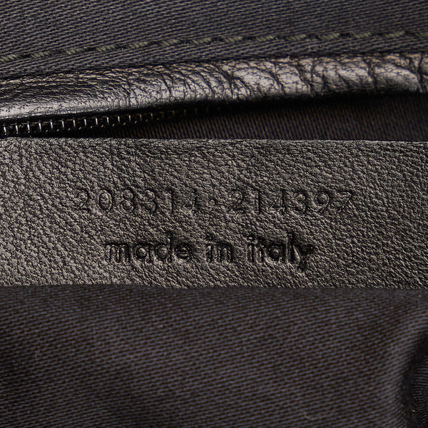 サンローラン イージー ボストンバッグ 208314 ブラック エナメル レザー レディース SAINT LAURENT 【中古】