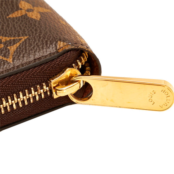 ルイ ヴィトン モノグラム ジッピー ウォレット ラウンドファスナー 長財布 M60017 ブラウン PVC レディース LOUIS VUITTON 【中古】
