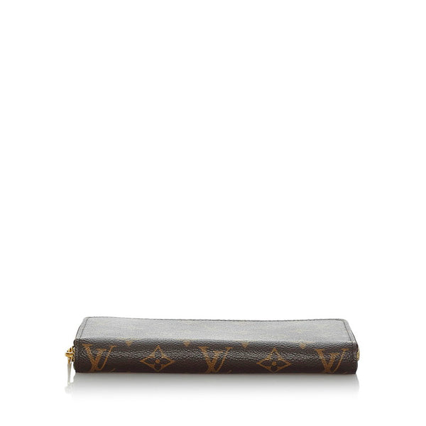 ルイ ヴィトン モノグラム ジッピー ウォレット ラウンドファスナー 長財布 M60017 ブラウン PVC レディース LOUIS VUITTON 【中古】