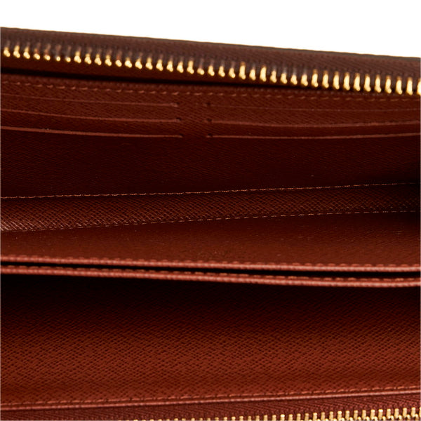 ルイ ヴィトン モノグラム ジッピー ウォレット ラウンドファスナー 長財布 M60017 ブラウン PVC レディース LOUIS VUITTON 【中古】