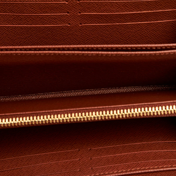 ルイ ヴィトン モノグラム ジッピー ウォレット ラウンドファスナー 長財布 M60017 ブラウン PVC レディース LOUIS VUITTON 【中古】