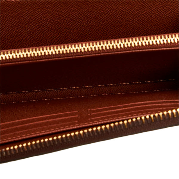 ルイ ヴィトン モノグラム ジッピー ウォレット ラウンドファスナー 長財布 M60017 ブラウン PVC レディース LOUIS VUITTON 【中古】