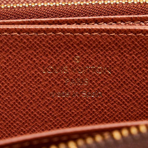 ルイ ヴィトン モノグラム ジッピー ウォレット ラウンドファスナー 長財布 M60017 ブラウン PVC レディース LOUIS VUITTON 【中古】