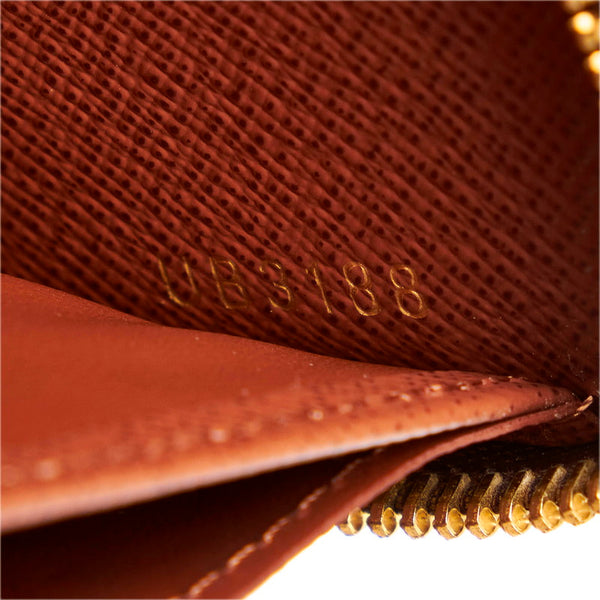 ルイ ヴィトン モノグラム ジッピー ウォレット ラウンドファスナー 長財布 M60017 ブラウン PVC レディース LOUIS VUITTON 【中古】