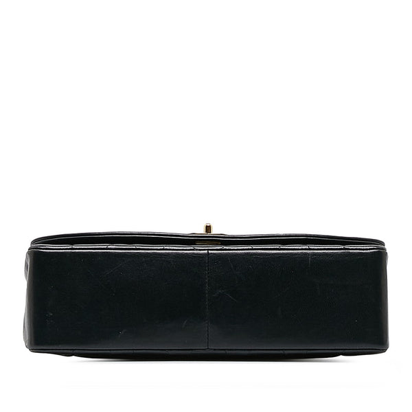 シャネル マトラッセ ココマーク ダイアナ25 チェーン ショルダーバッグ  ブラック レザー レディース CHANEL 【中古】