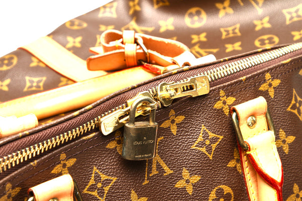 ルイ ヴィトン モノグラム キーポル 60 M41422 ブラウン 茶 PVC レザー ボストンバッグ ユニセックス LOUIS VUITTON 中古