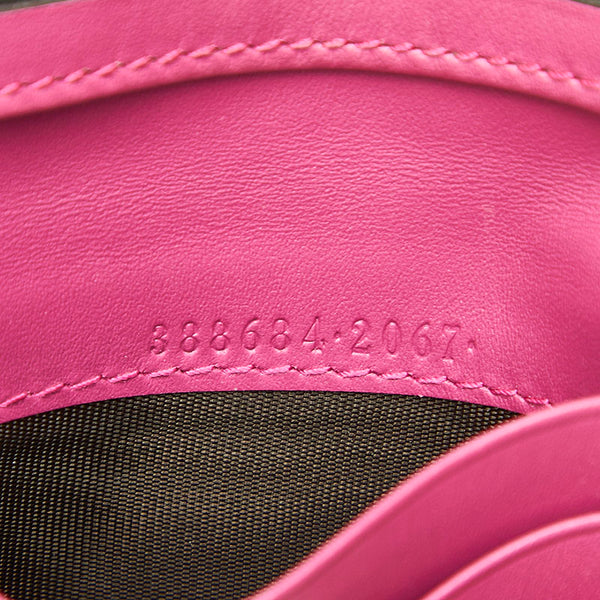 グッチ グッチシマ 388684 ピンク レザー パスケース レディース GUCCI 中古