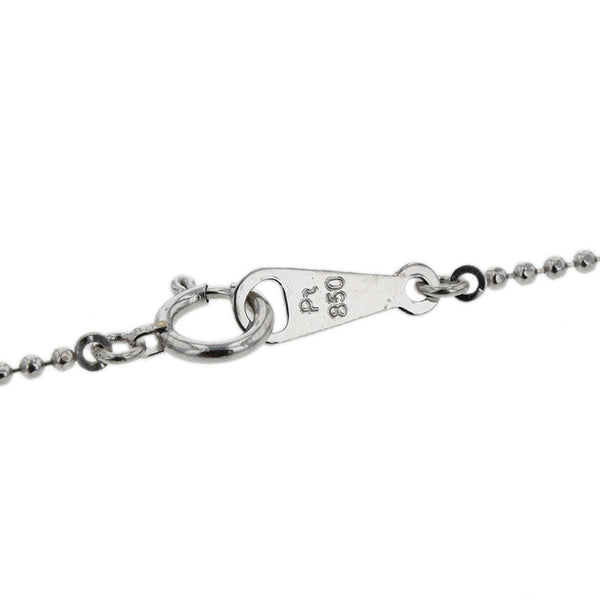 Pt850 プラチナ ダイヤ1.0ct ネックレス レディース 【中古】