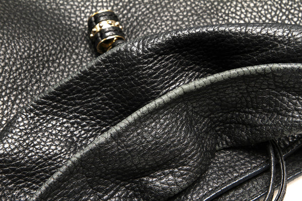 セリーヌ ブラック レザー ハンドバッグ レディース CELINE 中古