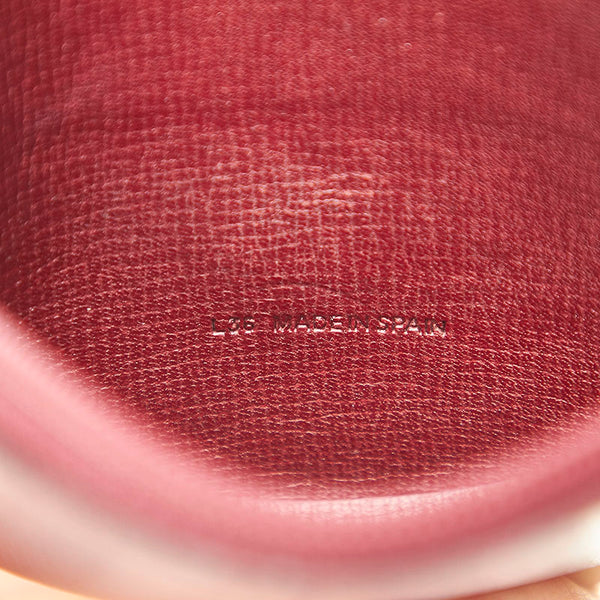 カルティエ マスト L3000111 ボルドー レザー コインケース レディース CARTIER 中古