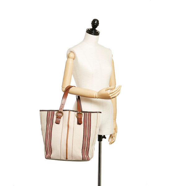 ボッテガヴェネタ トートバッグ マルチ キャンバス レザー レディース BOTTEGAVENETA 【中古】