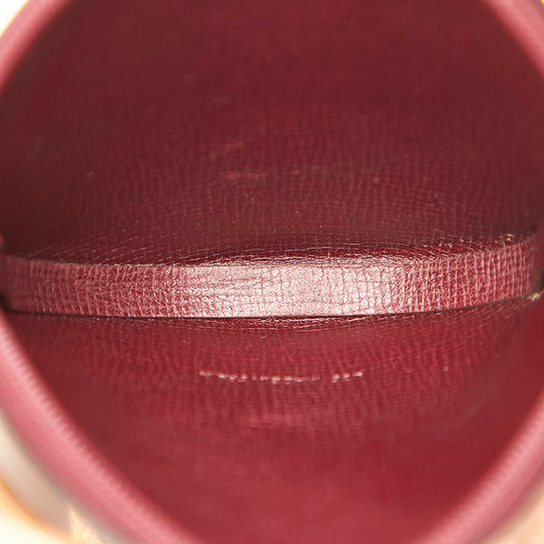 カルティエ マスト L3000111 ボルドー レザー コインケース レディース CARTIER 中古