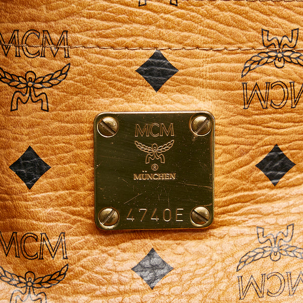 エム シー エム ブラウン レザー トートバッグ レディース MCM 【中古】