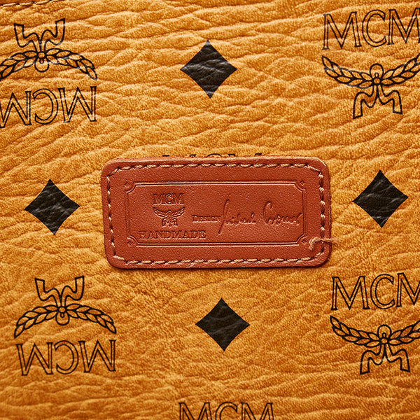 エム シー エム ブラウン レザー トートバッグ レディース MCM 【中古】