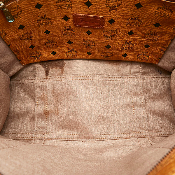 エム シー エム ブラウン レザー トートバッグ レディース MCM 【中古】