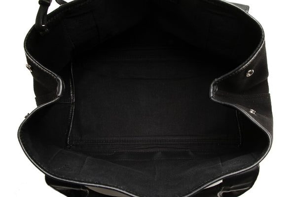 バレンシアガ 339933 ブラック キャンバス レザー ハンドバッグ レディース BALENCIAGA 中古