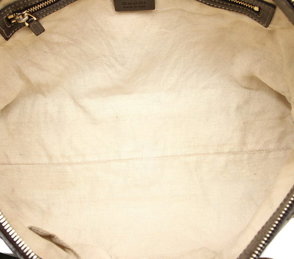 グッチ GGキャンバス 257069  ベージュ キャンバス レザー トートバッグ レディース GUCCI 中古