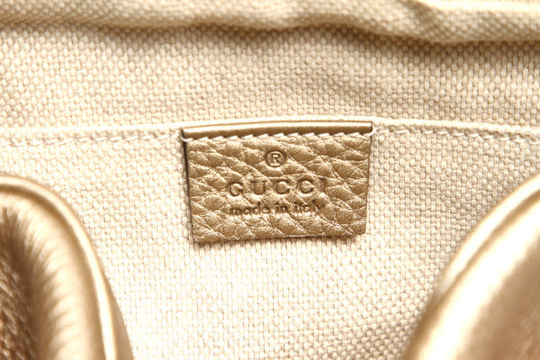 グッチ ソーホーディスコ 308364  ゴールド レザー ボディバッグ レディース GUCCI 中古