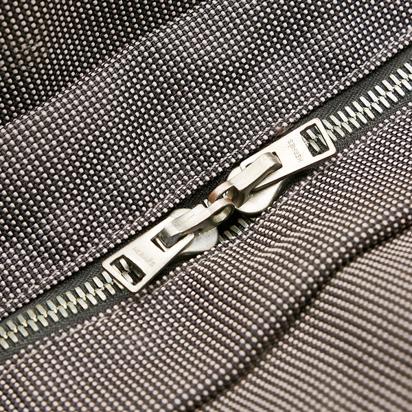 エルメス エールライントートMM グレー ナイロン キャンバス トートバッグ ユニセックス HERMES 【中古】