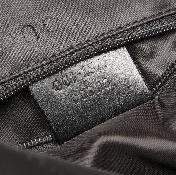 グッチ バンブー 001-1577 ブラック ナイロン レザー ハンドバッグ ショルダーバッグ 2WAY レディース GUCCI 中古