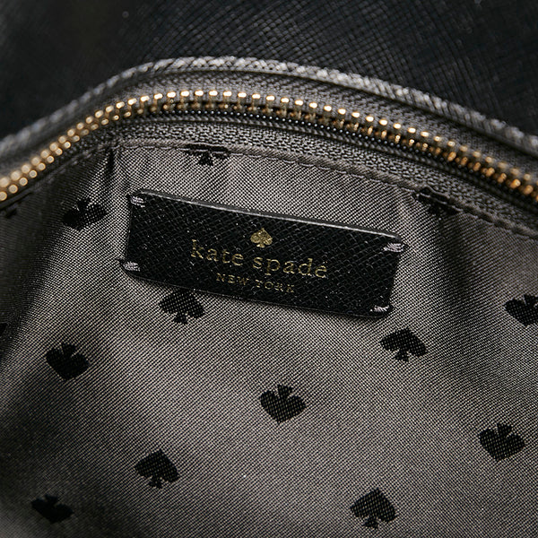 ケイトスペード サッチェル ハンドバッグ　ショルダーバッグ　2WAY WAKRU6951 ブラック レザー レディース Kate Spade 【中古】