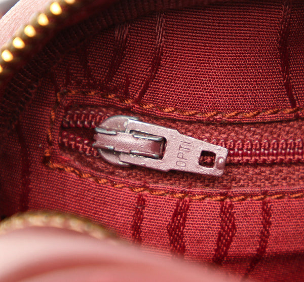 カルティエ ワインレッド レザー ショルダーバッグ レディース CARTIER 中古