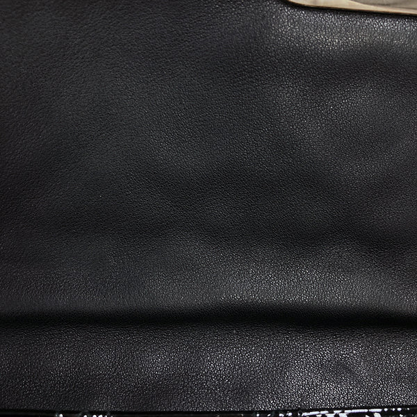 クリスチャンディオール ニューロック ブラック パテントレザー チェーン ショルダーバッグ レディース Christian Dior 【中古】