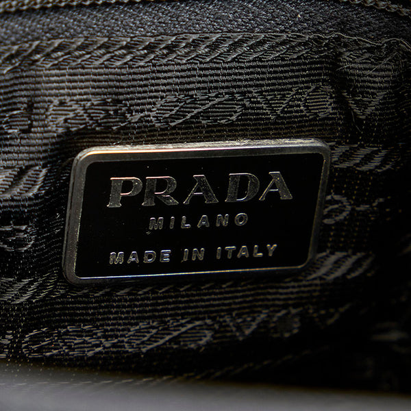プラダ ブラック ナイロン ショルダーバッグ レディース PRADA 【中古】