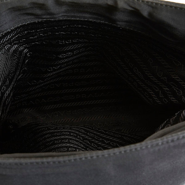 プラダ ブラック ナイロン ショルダーバッグ レディース PRADA 【中古】