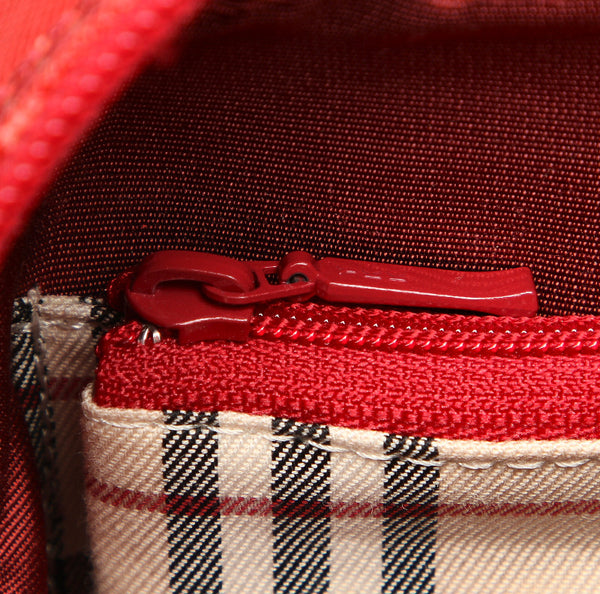 バーバリー ホワイトゴールド レザー ハンドバッグ レディース BURBERRY 中古