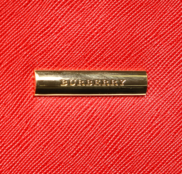 バーバリー ホワイトゴールド レザー ハンドバッグ レディース BURBERRY 中古
