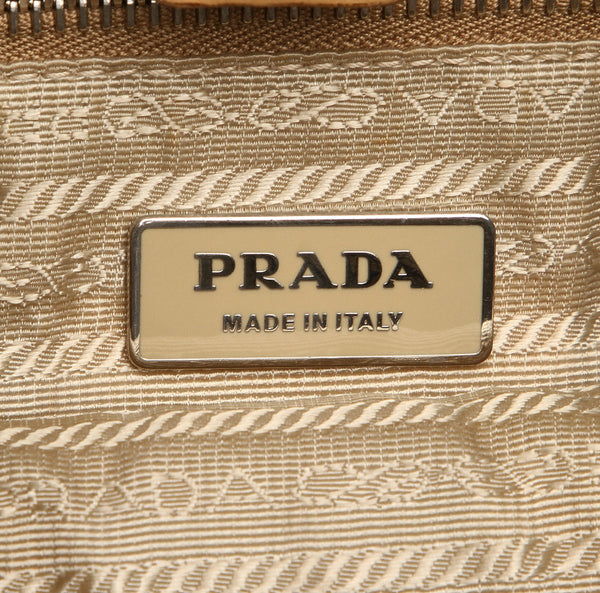 プラダ BR3349 ブラウン レザー ショルダーバッグ レディース PRADA 中古