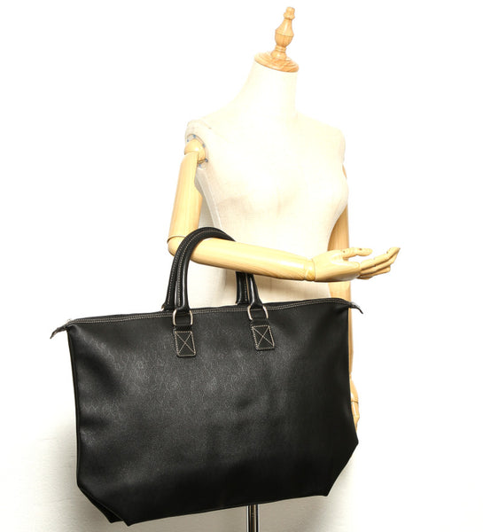 クリスチャンディオール ブラック レザー ボストンバッグ レディース Christian Dior 中古