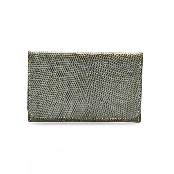 エルメス グリーン PVC ナイロン カードケース レディース HERMES □F刻刻印 【中古】