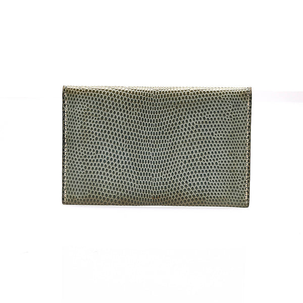 エルメス グリーン PVC ナイロン カードケース レディース HERMES □F刻刻印 【中古】