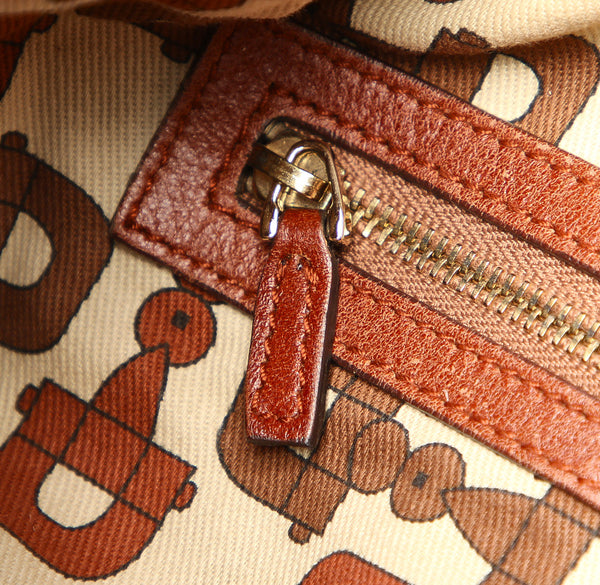 グッチ バンブー グッチシマ 185566 ブラウン レザー ショルダーバッグ レディース GUCCI 中古