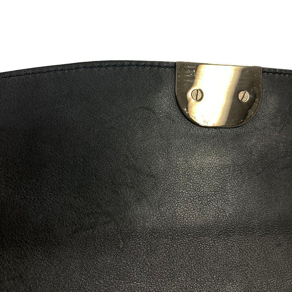 サルヴァトーレフェラガモ ガンチーニ AU-21/4363 ブラック レザー ショルダーバッグ レディース Salvatore Ferragamo 【中古】