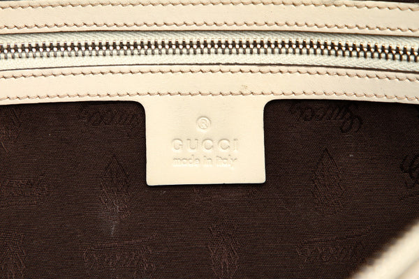 グッチ GGキャンバス ミスGG 232958 ベージュ アイボリー キャンバス レザー ボストンバッグ レディース GUCCI 中古