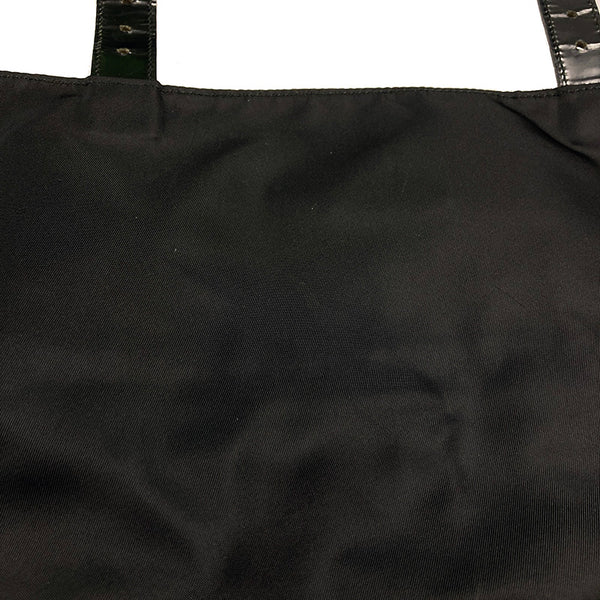 プラダ B6671 ブラック ナイロン レザー ショルダーバッグ レディース PRADA 【中古】