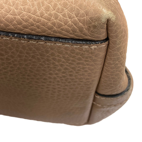 グッチ 419689 ベージュ レザー トートバッグ レディース GUCCI 【中古】