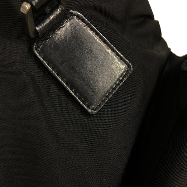 プラダ ポコノ ブラック ナイロン ハンドバッグ レディース PRADA 【中古】