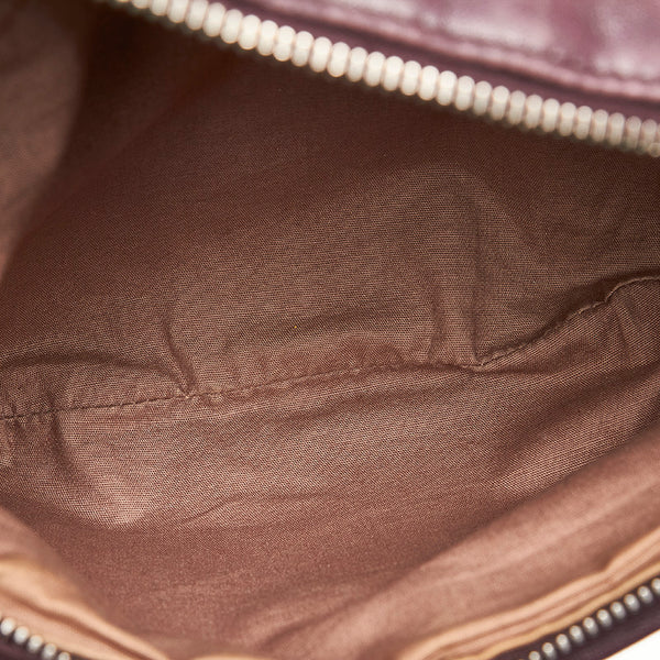 ボッテガヴェネタ イントレチャート パープル レザー ボディバッグ ユニセックス BOTTEGAVENETA 【中古】
