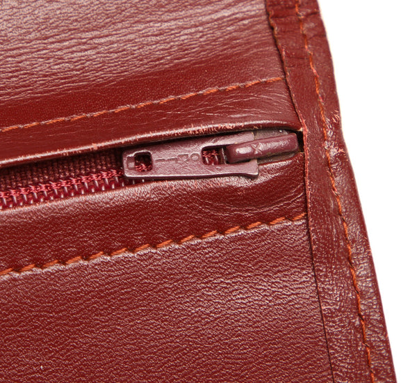 カルティエ ワインレッド レザー セカンドバッグ レディース CARTIER 中古