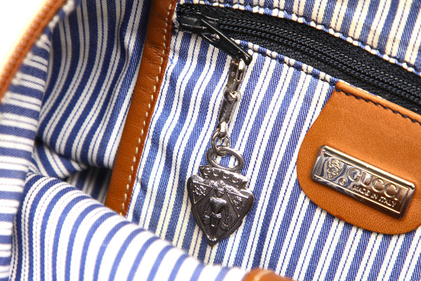 グッチ 001・58・1108 ベージュ キャンバス 肩掛け ショルダーバッグ レディース GUCCI 中古