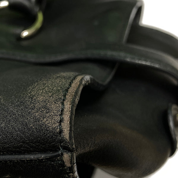 サルヴァトーレフェラガモ ガンチーニ AQ-21 4862 ブラック レザー ハンドバッグ レディース Salvatore Ferragamo 【中古】