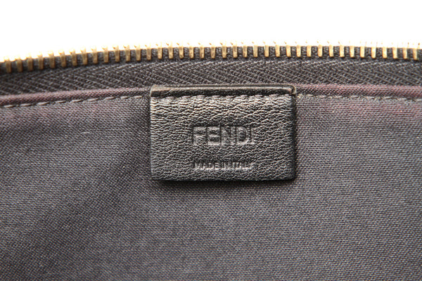 フェンディ モンスター 8M0363-5QB ブラック レザー クラッチバッグ ユニセックス FENDI 中古
