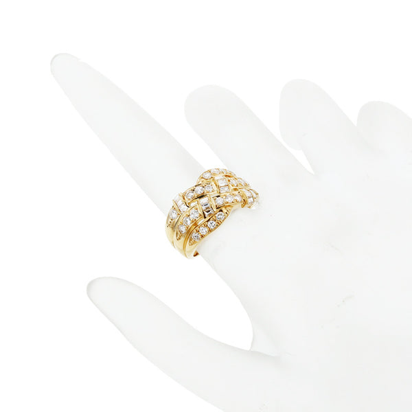 K18YG イエローゴールド ダイヤ1.00ct リング 指輪 レディース 12号 【中古】