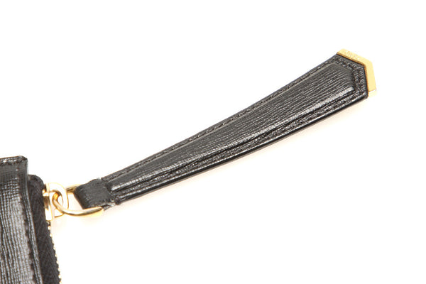 フェンディ モンスター 8M0363-5QB ブラック レザー クラッチバッグ ユニセックス FENDI 中古
