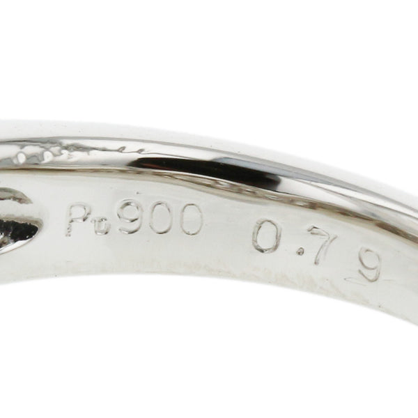 Pt900 プラチナ ダイヤ0.79ct ダイヤ0.504ct リング 指輪 レディース 11.5号 【中古】