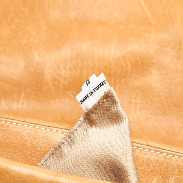 ミュウミュウ RR1843 ベージュ ブラウン レザー ハンドバッグ ショルダーバッグ 2WAY レディース MIUMIU 【中古】